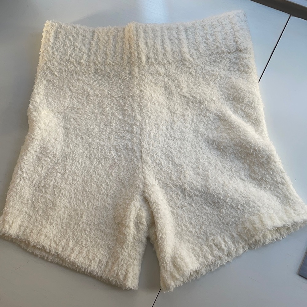 Skims Cozy Knit Shorts in Bone Size S-M NWT